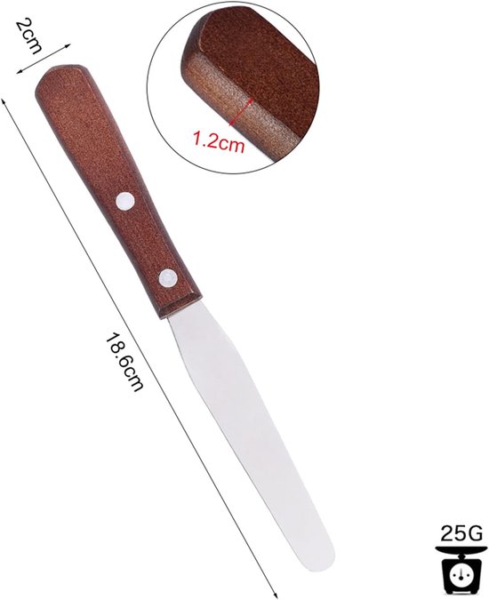 Herbruikbare Metalen Wax Mengmes Ontharing Waxing Applicator Houten — afbeelding 5