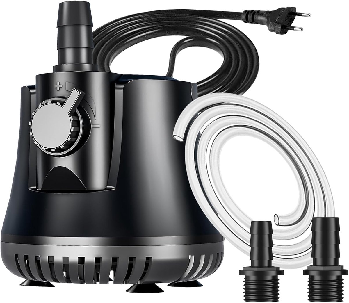 15 W 800 l/u, dompelpomp, ultra stil, mini-vijverpomp, fonteinpomp met kabel van 1,5 m, 2 sproeiers, waterpomp voor vijver, aquaria, hydrocultuur, fontein