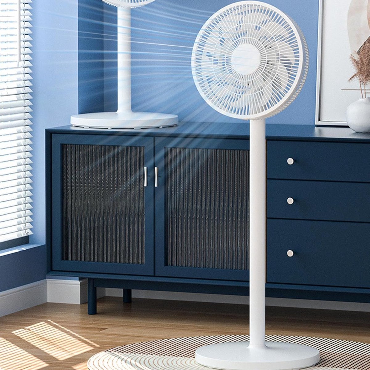 Plafondventilator - Staande Ventilator - Ruimte Koelen - Energiebesparend - 92 cm - Wit