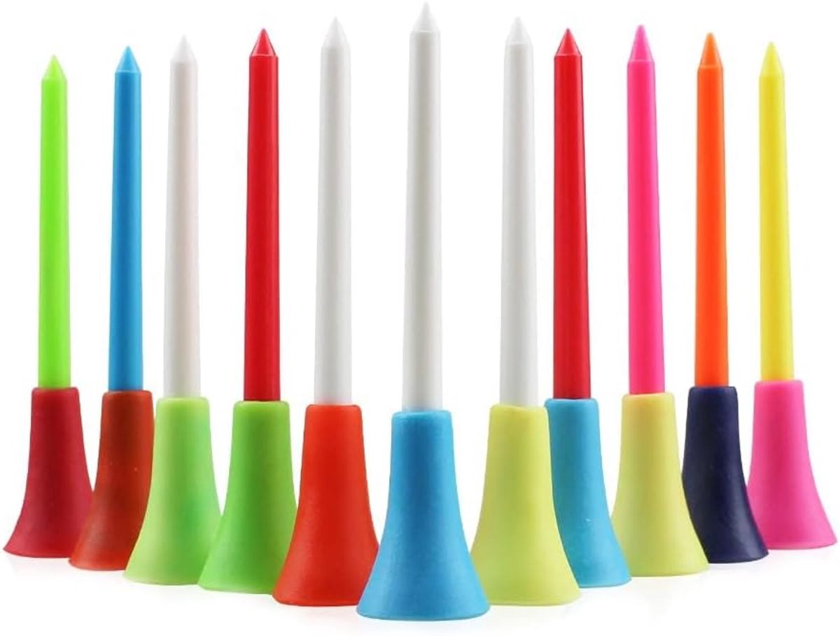 Tees Plastic 83mm Gemengde Kleuren Tees 3 1/4 inch kunststof golf