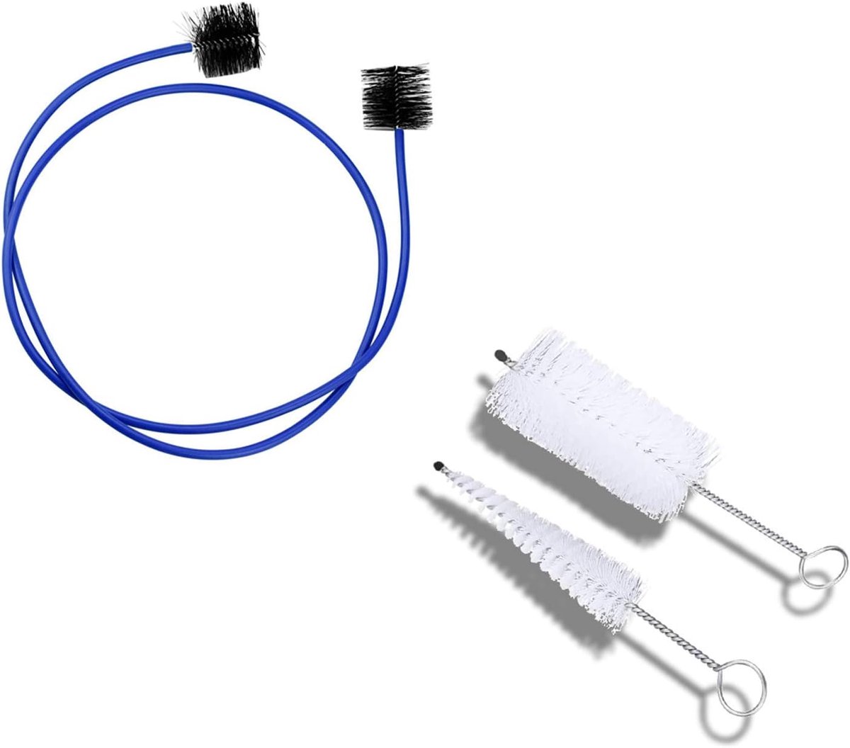 Cleaning Care Kit Blaasinstrument Reinigingsborstel Trompet Mondstuk Borstel Muziekinstrument Onderhoud Zorg Accessoire voor Trombone Trompet Franse Hoorn Blaasinstrument Blauw
