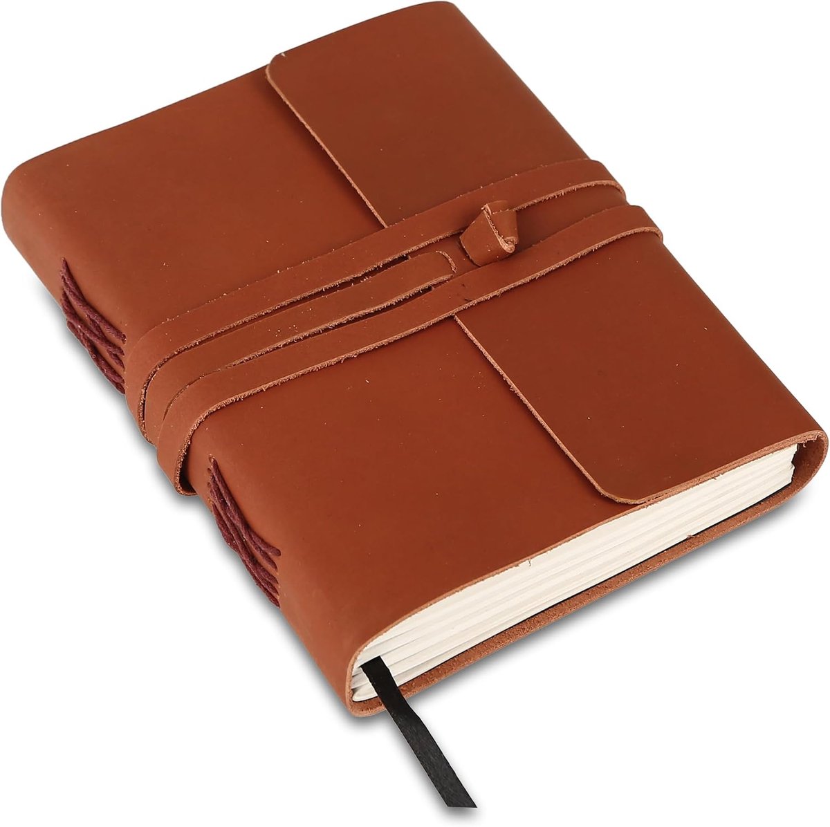 lederen dagboek/schrijfnotitieboek/gebonden dagelijks notitieblok