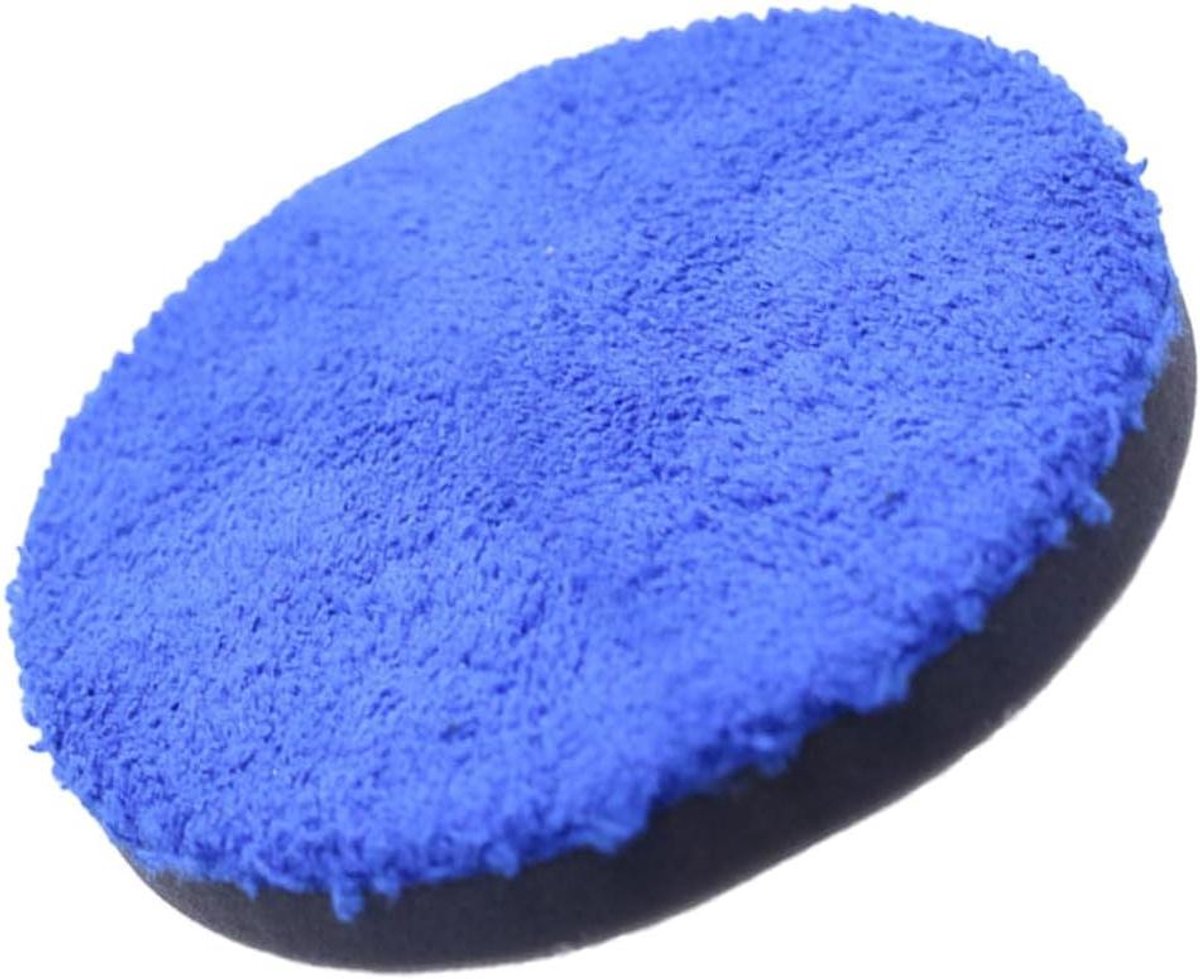 Polijstschijf Spons - Buffer Pad - Auto Waxen Polijsten - Beschadigt Lak Niet - 18 cm Diameter - Blauw
