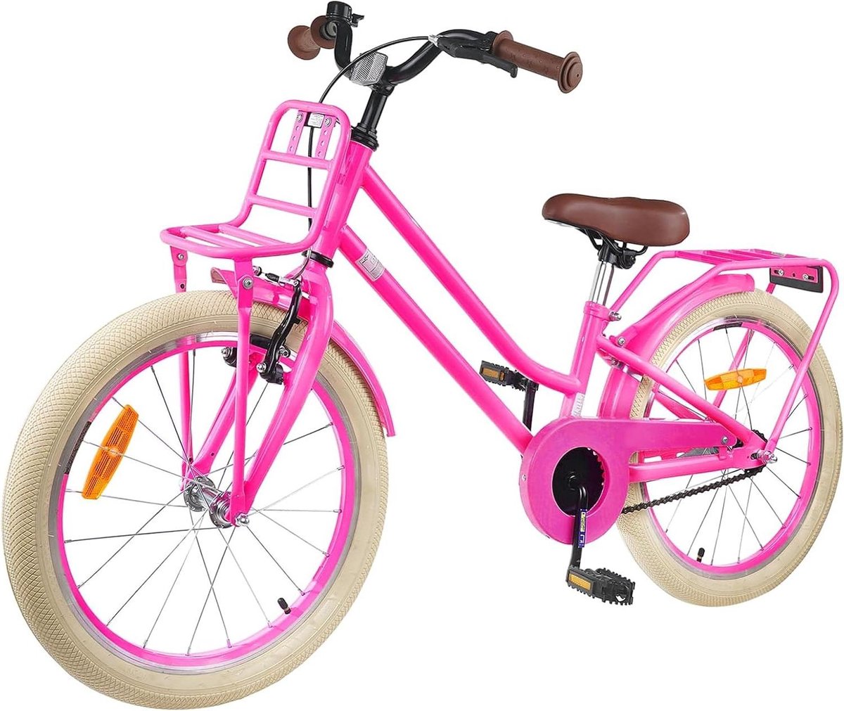 Kinderfiets sfiets sfiets Buiten Spelen Stabiel Stalen Frame 20 inch Donkerroze