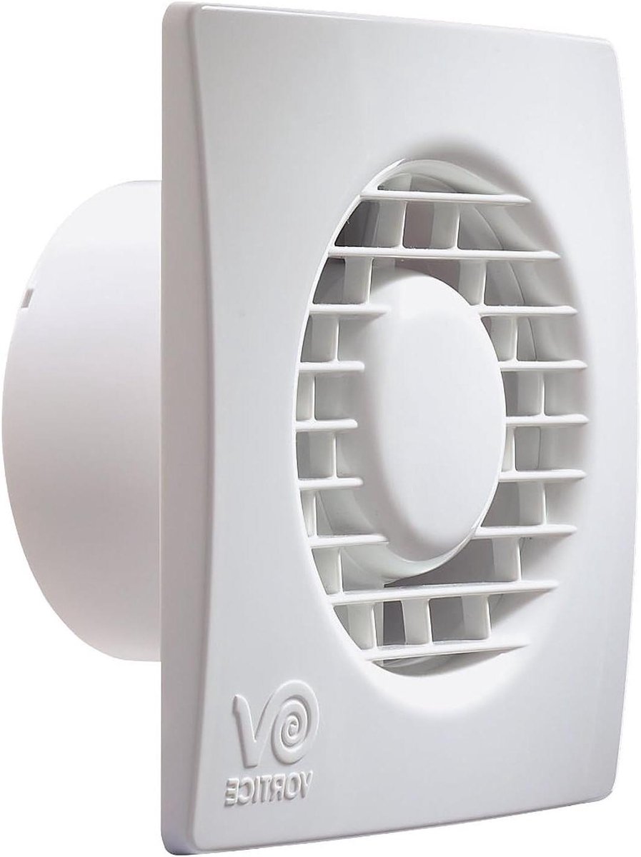 Spiraalboor - Ventilator - Luchtverversing - Dun profiel - 30 watt - Zwart