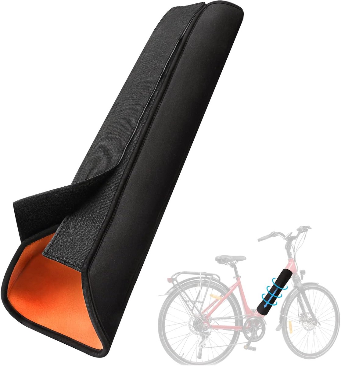 E-bike Accu Beschermhoes – Waterdichte Fietsaccu Hoes voor 27-35 cm E-bike Accu – Koudebestendige Stofdichte Accubescherming – Verlengt de Levensduur van de Accu – E-bike Accessoire – Frameaccu Fietshoes
