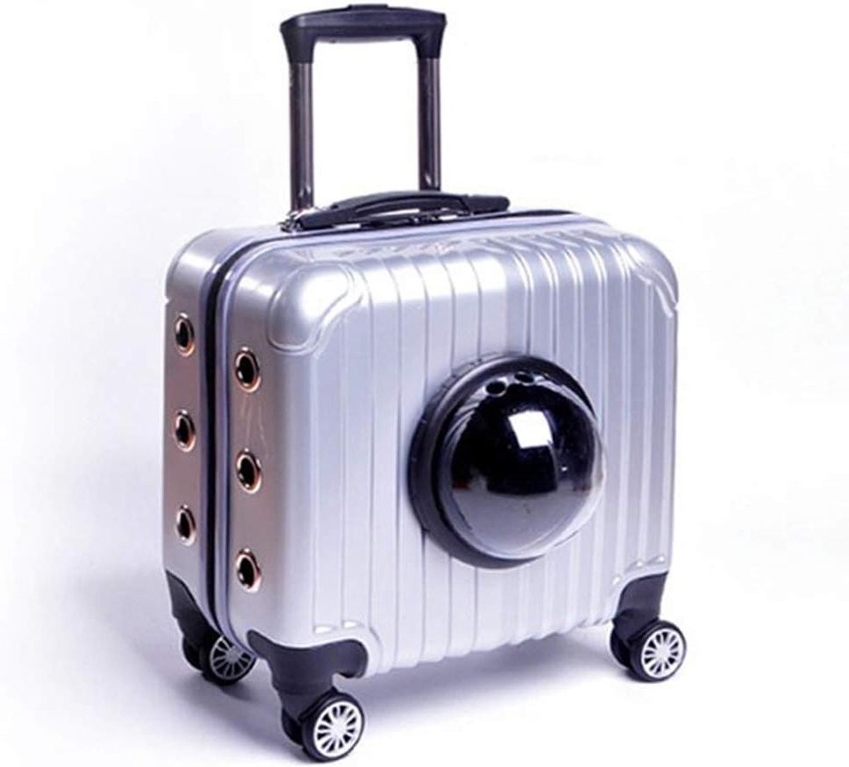 Draagbare Huisdier Trolley - Reis Capsule Ademende Tas - Huisdier Vervoer - Transparant Mesh Venster - 22x39x33 cm - 01