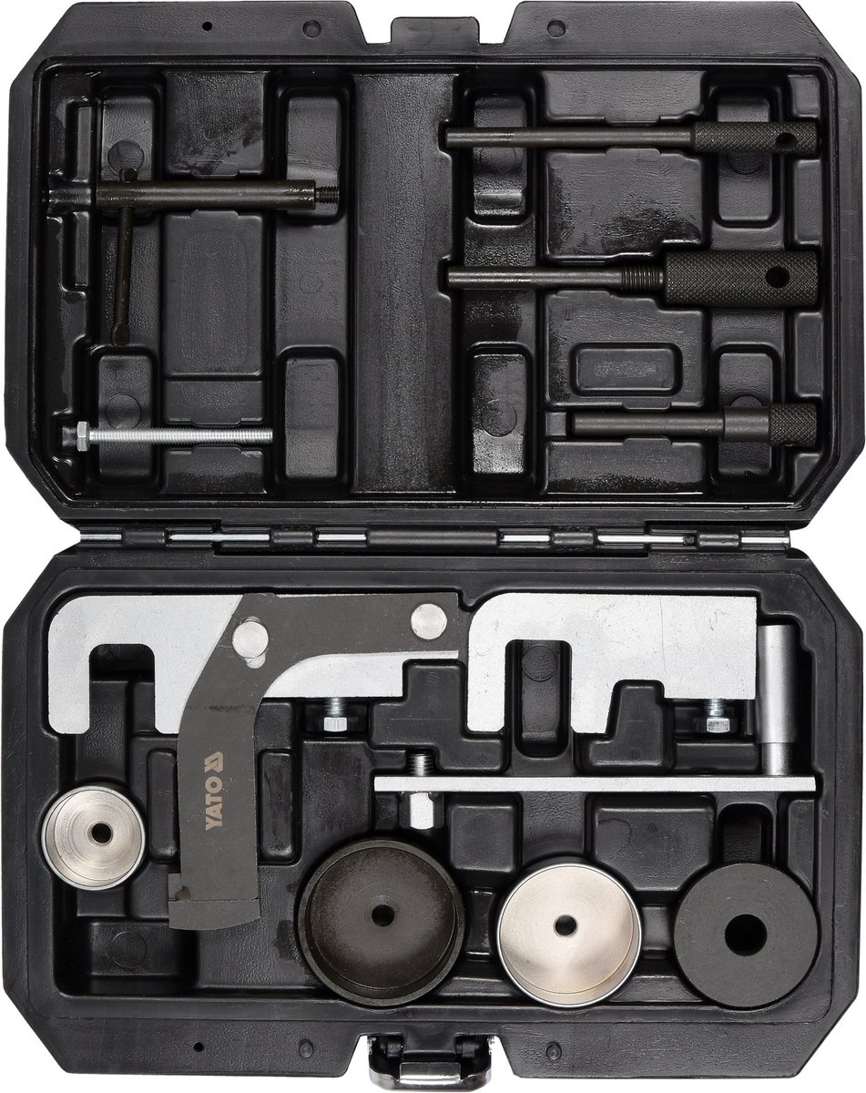 Professionele Distributie Borgset / Kleptiming Set – 12-Delig – Voor Renault, Nissan & Opel Dieselmotoren (dCi, DTI, CDTI) – Timingset met Koffer