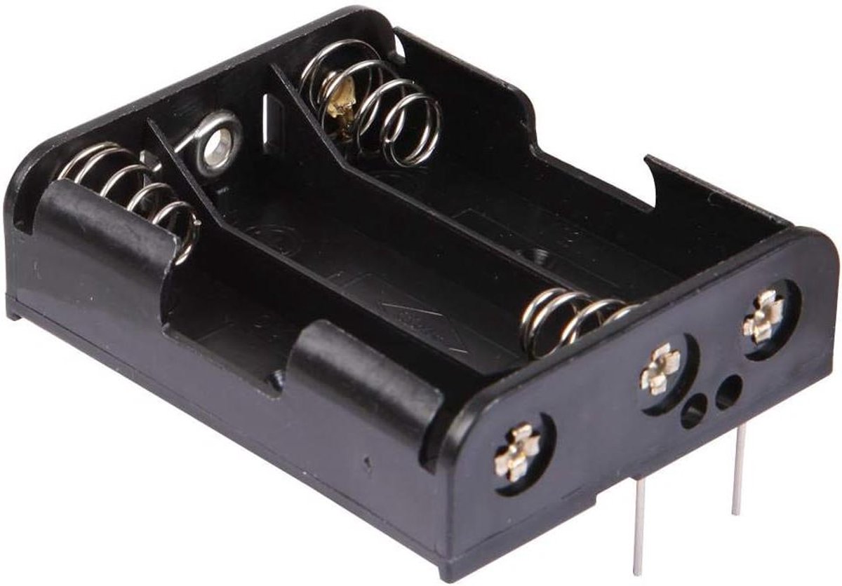 Batterijhouder - Accuhouder - Elektronica - Doorgaand gat - 3 batterijen - Niet gespecificeerd