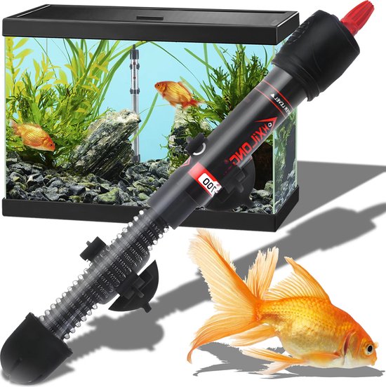 Aquariumverwarming 100W – Verstelbare Aquarium Heater – Verwarmingselement voor Aquarium – Waterdicht – Voor Zoet- en Zoutwater – Geschikt voor 50 tot 120 Liter