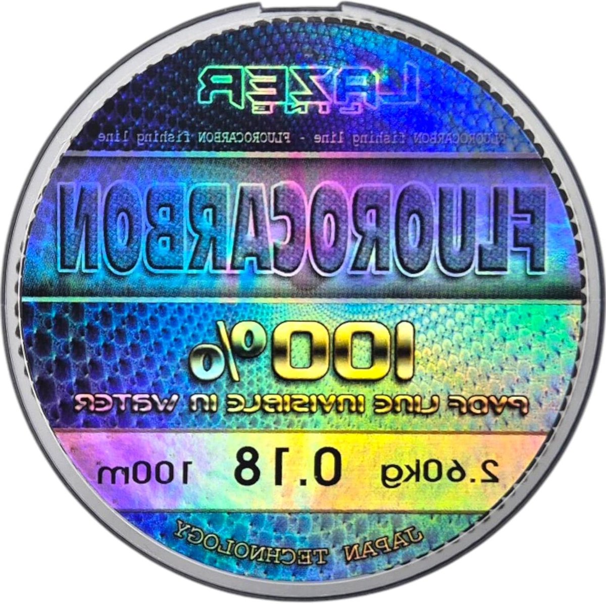 Fluorocarbon Vislijn - Visdraad Cord - Vissen op Roofvis - Vrijwel Onzichtbaar - 100m 0.18mm - Transparant