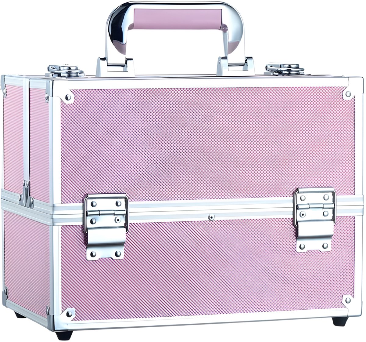 Professionele Makeup Organizer - Grote Cosmeticakoffer met 6 Lades - Lock & Travel Case