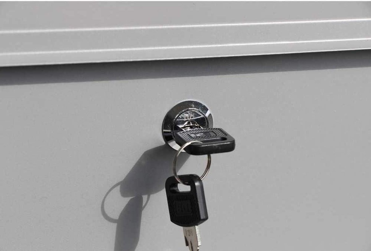 Wandbrievenbus - Pakketbox Brievenbak - Veilige Post Ontvangen - Roestbestendig Galvaniseerd - 42 x 27.5 x 13 cm - Zwart