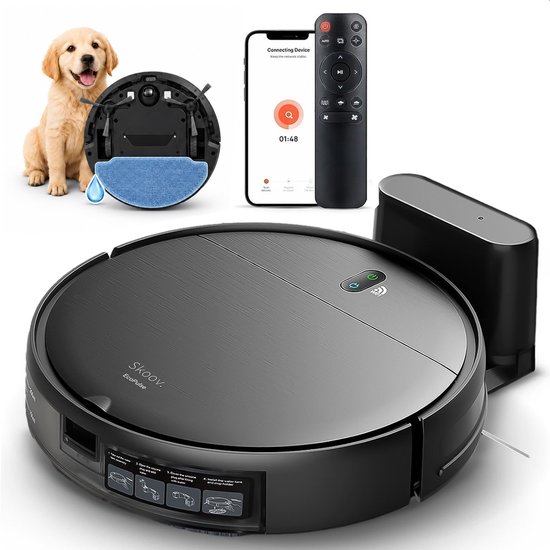 Ecopulse Robotstofzuiger met dweilfunctie - Met app, - Ecopulse - €129,95