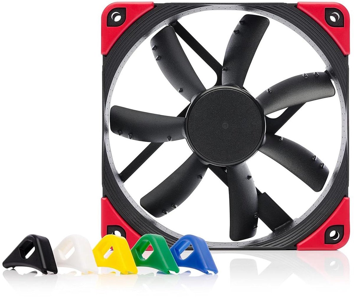 PC Ventilator Set - Computer Fan Kit - Stille Koeling - Verwisselbare Kleuren - 120mm - Zwart