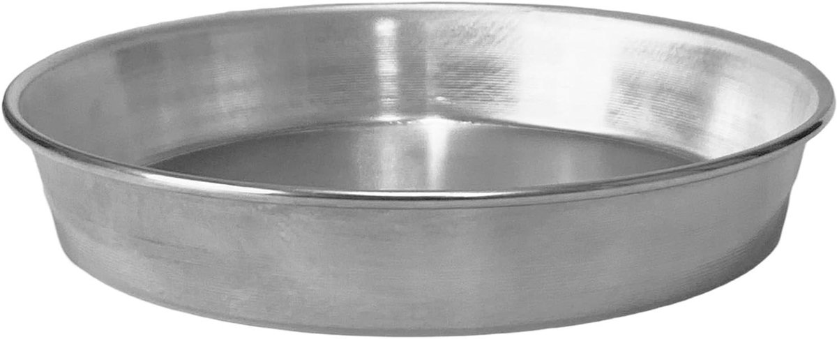 Ronde Bakvorm - Taartvorm Aluminium - Perfect Bakken - Rechte Wanden - 28 cm - Zilver