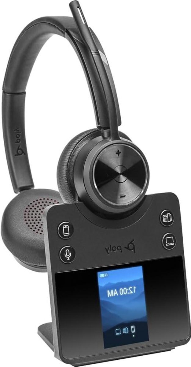 DECT Headset - Draadloze Headset - Kantoor Communicatie - Binauraal - Teams - Zwart