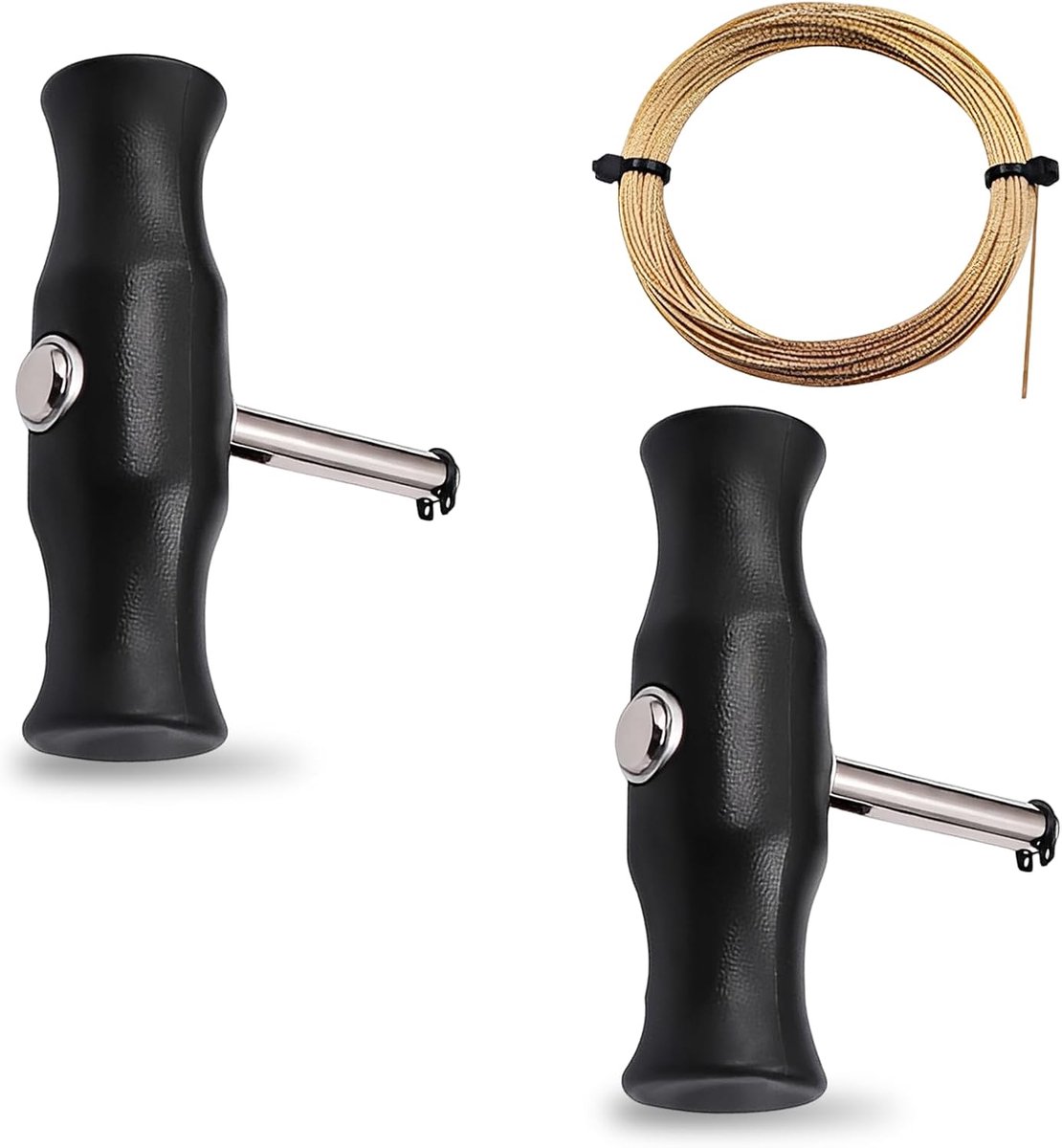 3 stuks snijdraad met handgreep, verwijderingsgereedschap voor de voorruit van de auto, snijgereedschap voor staaldraad met gouden staaldraad voor het verwijderen van