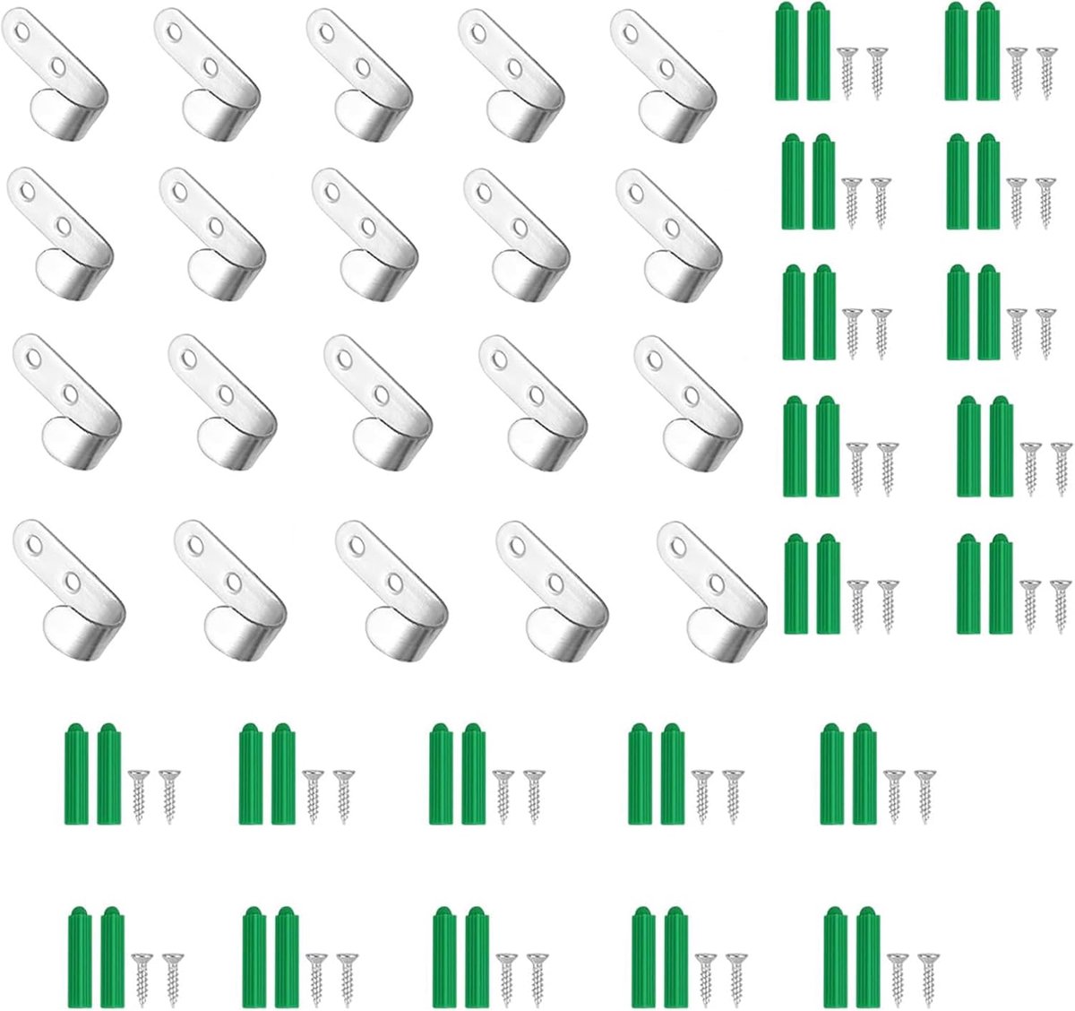 20 stuks zeilhaken nethaken
