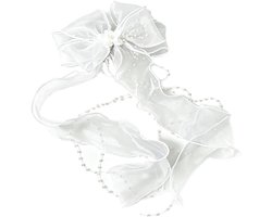 Haaraccessoire voor meisjes, bloemenkrans, voor haar, sluier, bruid, jurk, communie, meisjes, wit, sluier, EVJF, elegant