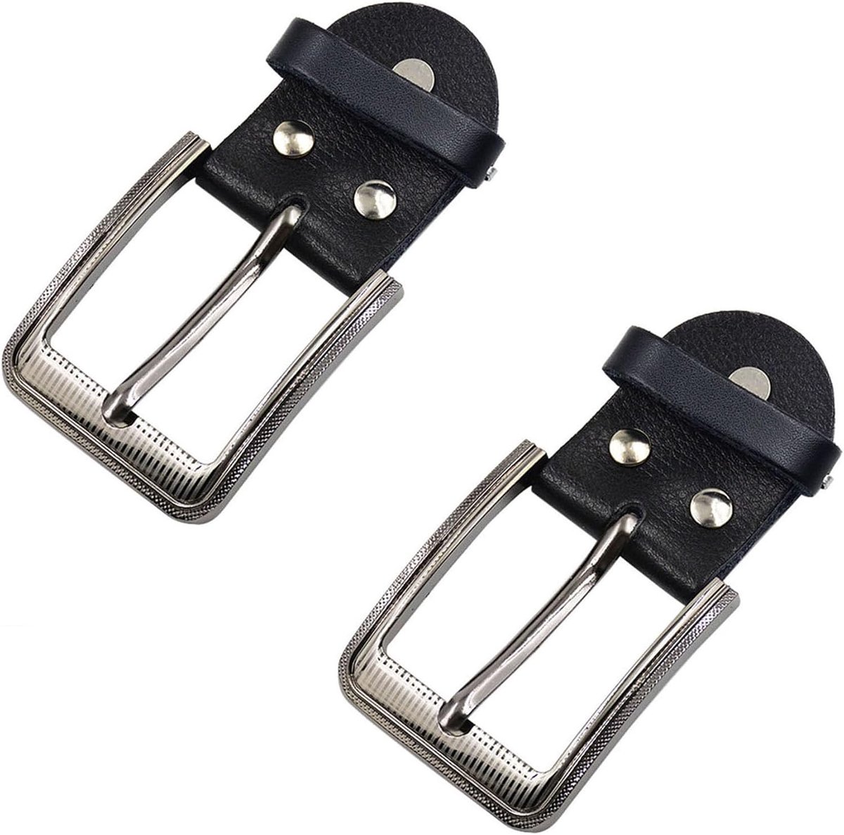 2 stuks zinklegering gesp voor klassieke riem, vierkante reservegesp, klassieke gesp voor riem, jeans