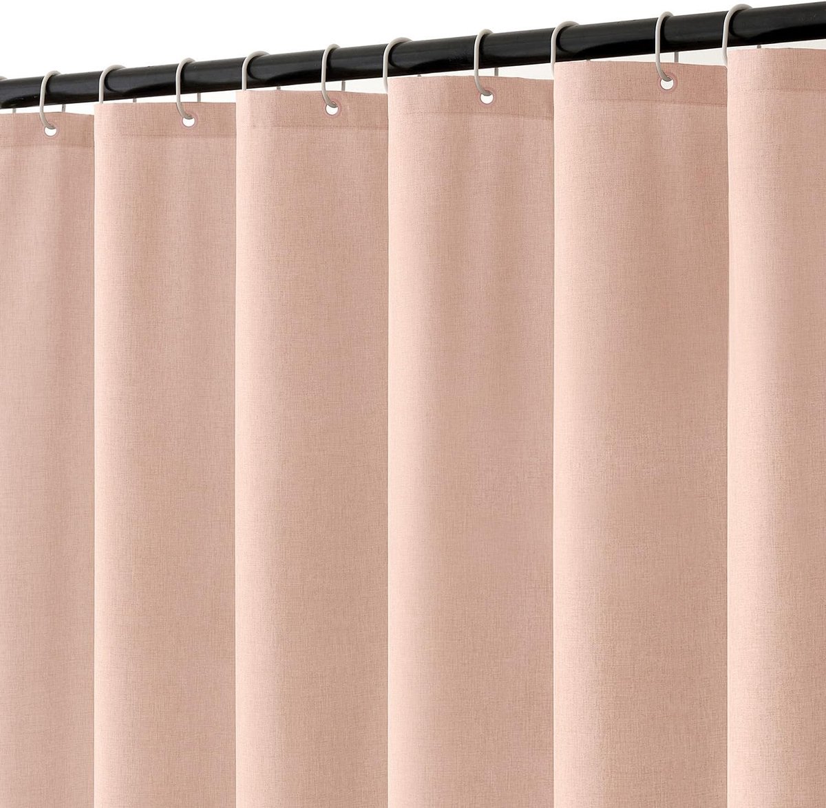 Omgoods - Roze Linnen Textuur Douchegordijn 120x180cm