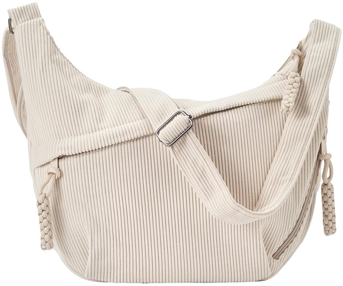 Omgoods - Schoudertas voor Vrouwen - Crossbody Corduroy Tas met Verstelbare Schouderband
