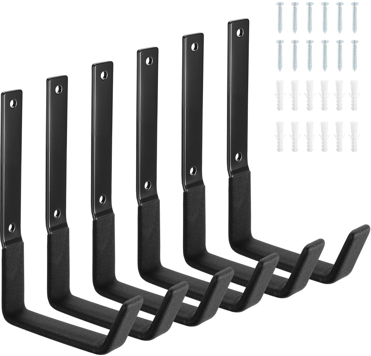 Omgoods - Garagehaken Set van 6 Stuks voor Zware Belasting