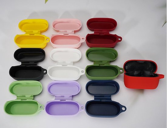 Cilicone hoes voor Jabra Elite 3, ultradunne zachte hoes, slim fit, anti-val, niet gemakkelijk te vuil - zwart — afbeelding 4