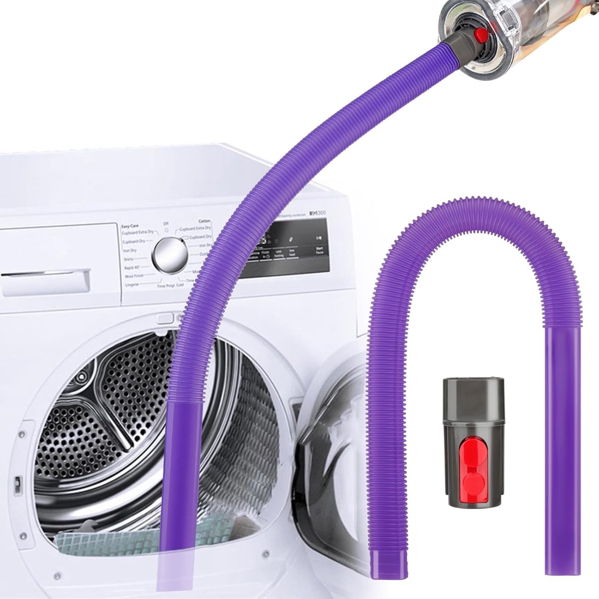 Vent Lint Removal Tool Vacuum Attachments Hose for Dyson GEN 5 V15 V12 V11 V10 V8 V7 Detect Outsize Slim Absolute Cyclone Vacuum Cleaner Dryer Cleaner Kit Nozzle Crevice Flexible Hose