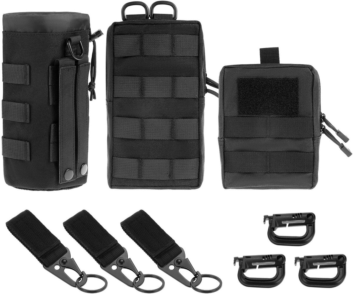 Omgoods - 3 Stuks Taille Tas Set - Multifunctionele Heuptas met Waterfleshouder