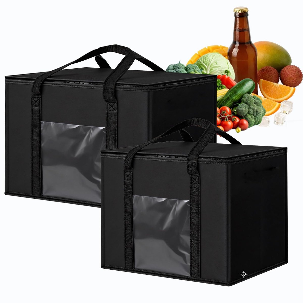 Omgoods - Set van 2 Grote Vouwbare Koeltassen 30L en 50L