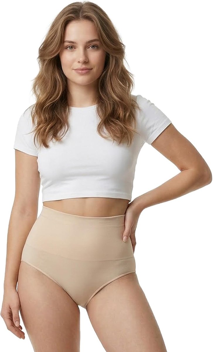 Hoge Taille Corrigerend Slip voor Dames – Naadloos Shapewear Ondergoed met Buikcontrole en Ademend Comfort