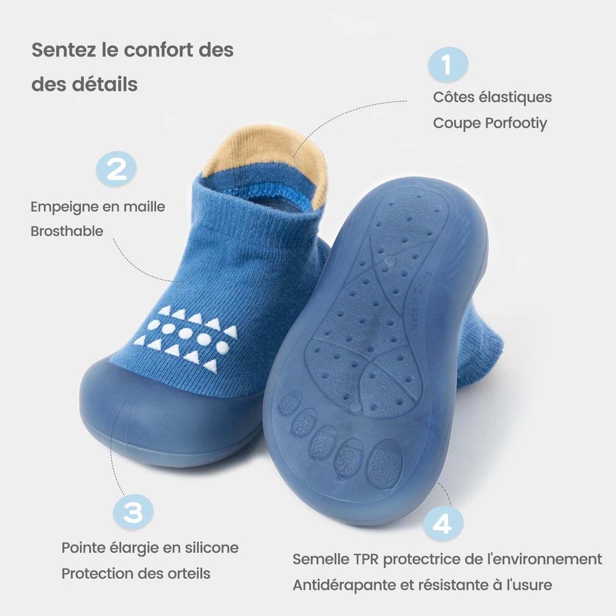 sok schoentjes Baby wandelschoenen Infant anti-slip ademende pantoffels met zachte rubberen zool Baby jongens meisjes sneakers