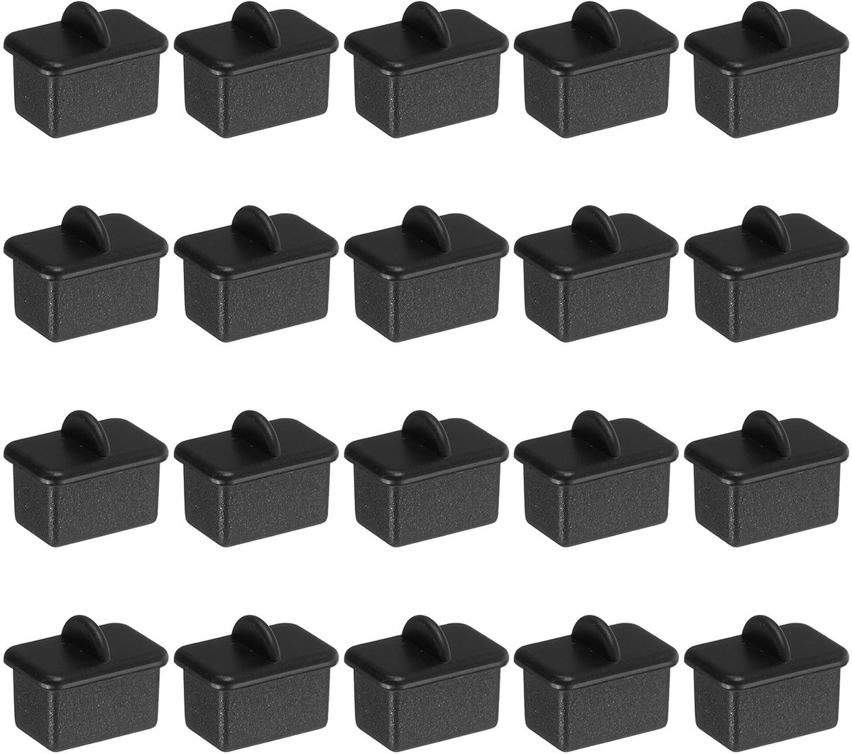 Omgoods - SFP-Stofdoppen - Zwarte Siliconen Bescherming voor Netwerkapparatuur