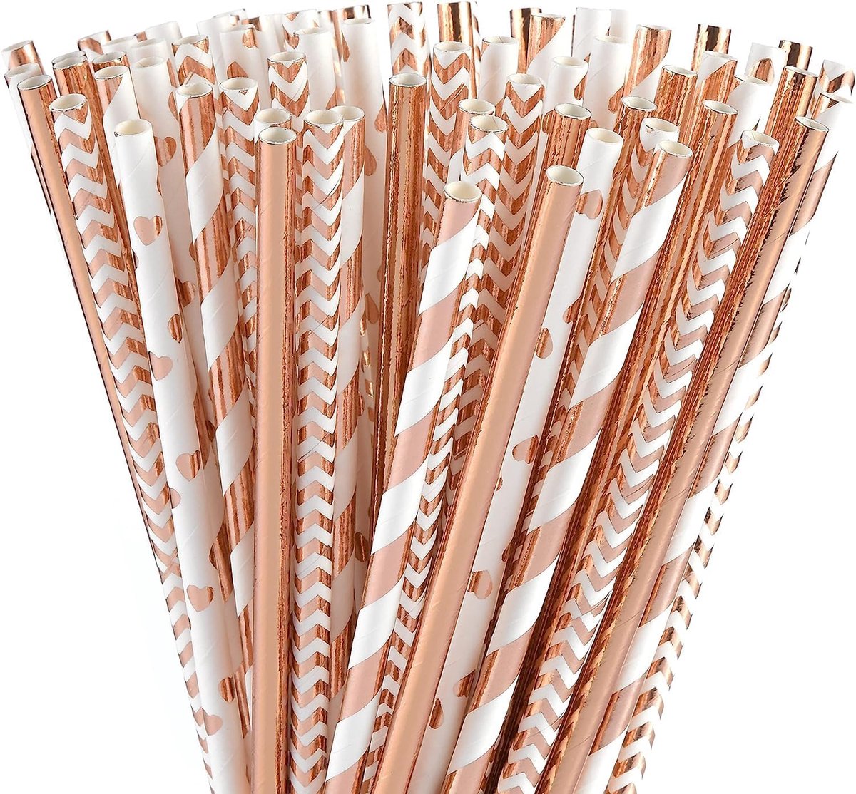 Rietjes, vrijgezellenfeest, papieren rietjes, 4 stijlen, plasticvrije rietjes voor vrijgezellenfeest, bruiloft, verjaardag, feestaccessoires