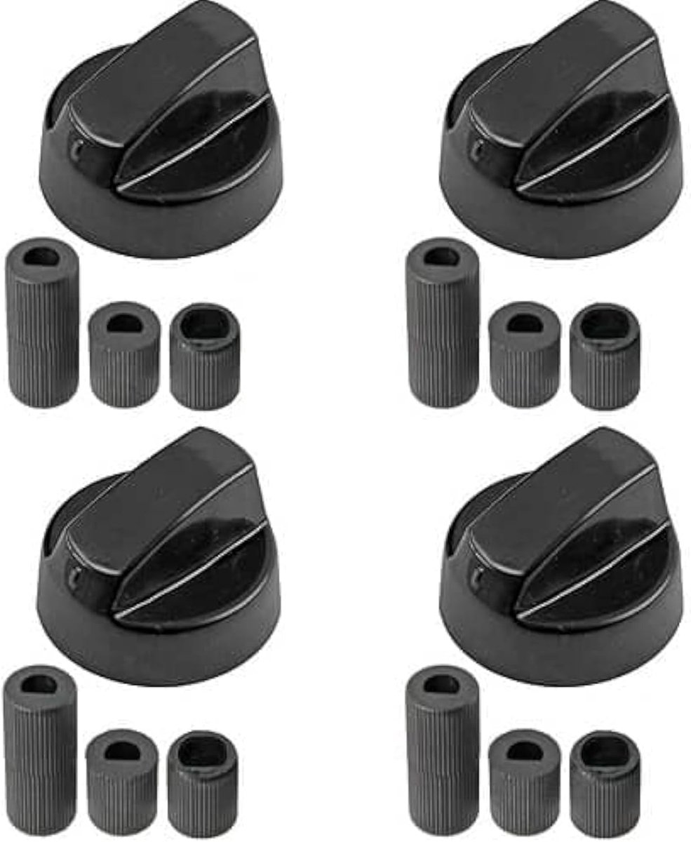 Universele handgrepen voor oven, 4 stuks, zwart