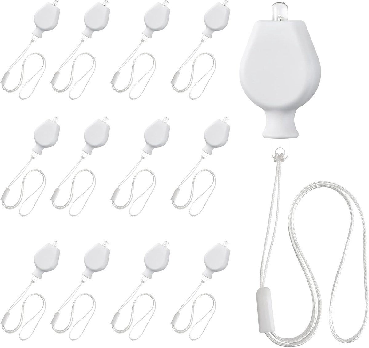 12 led-ballonlampen, koud wit, lampions voor bruiloft, Halloween, Kerstmis, feestdecoratie