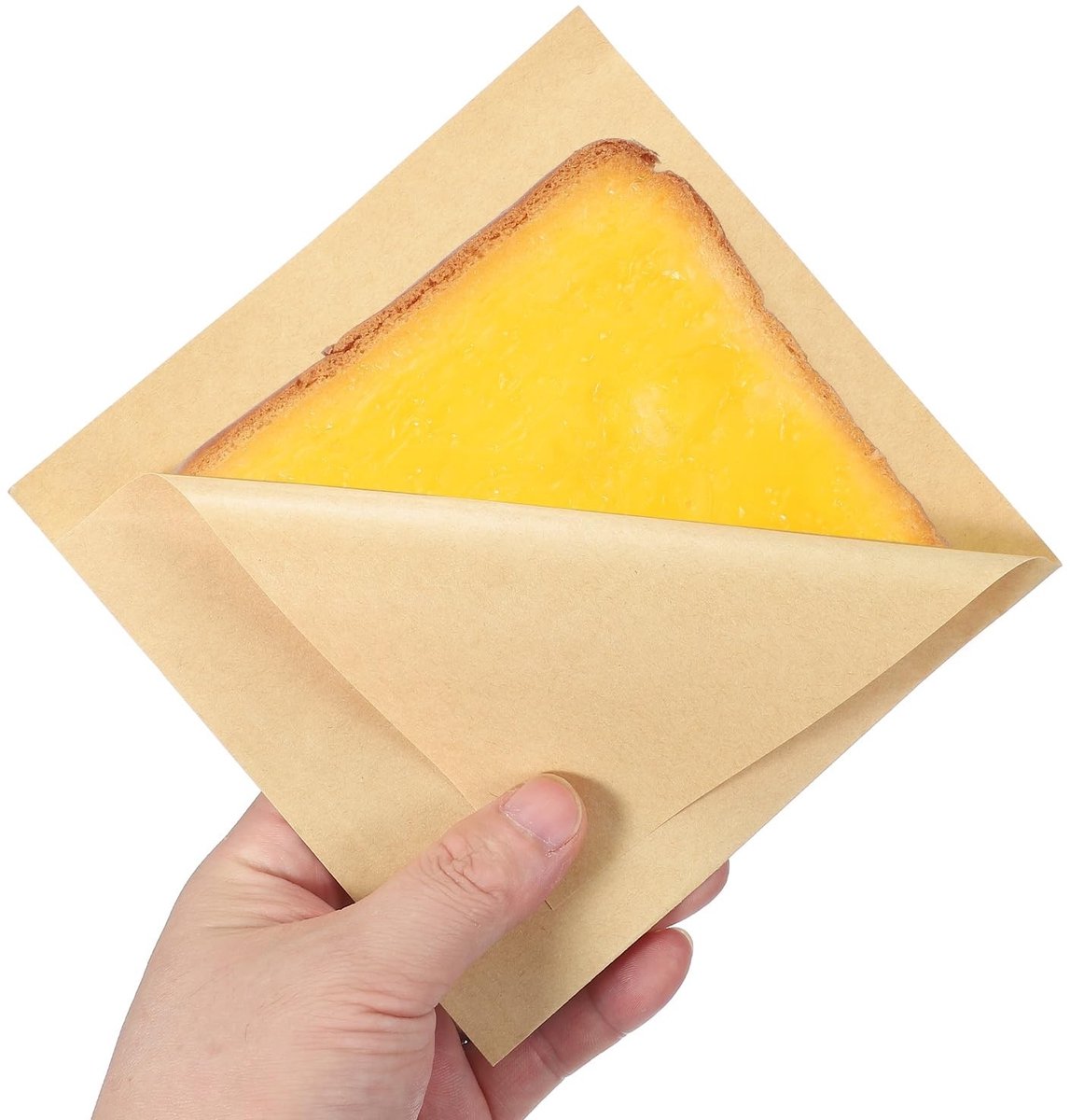Omgoods - 100 Stuks Dubbelopen Sandwichzakken - Anti-vet Kraftpapier 14 x 14 cm