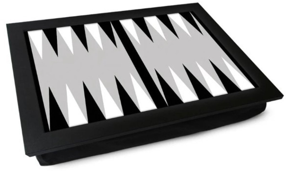 L-Line by Jis - Laptray Schootkussen Backgammon - 44x33,5x7 cm