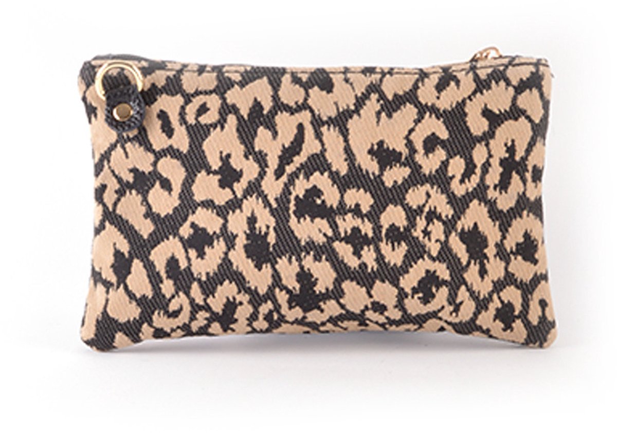 Giuliano lederen schoudertas Ivy - Dames - Made in Italy - Panter