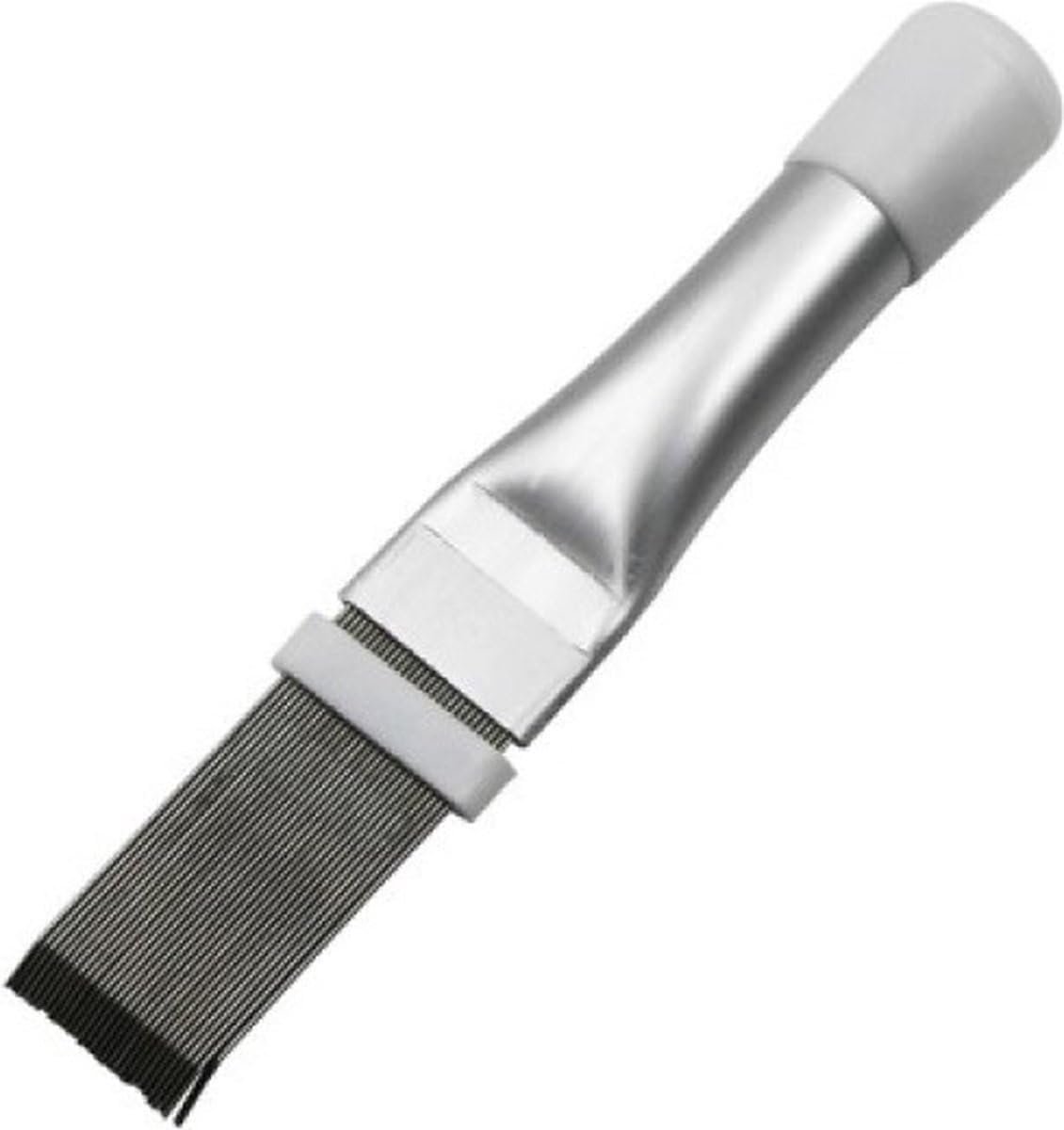 Reinigingsborstel - Condensator borstel - Reinigingskam - RVS - Wit