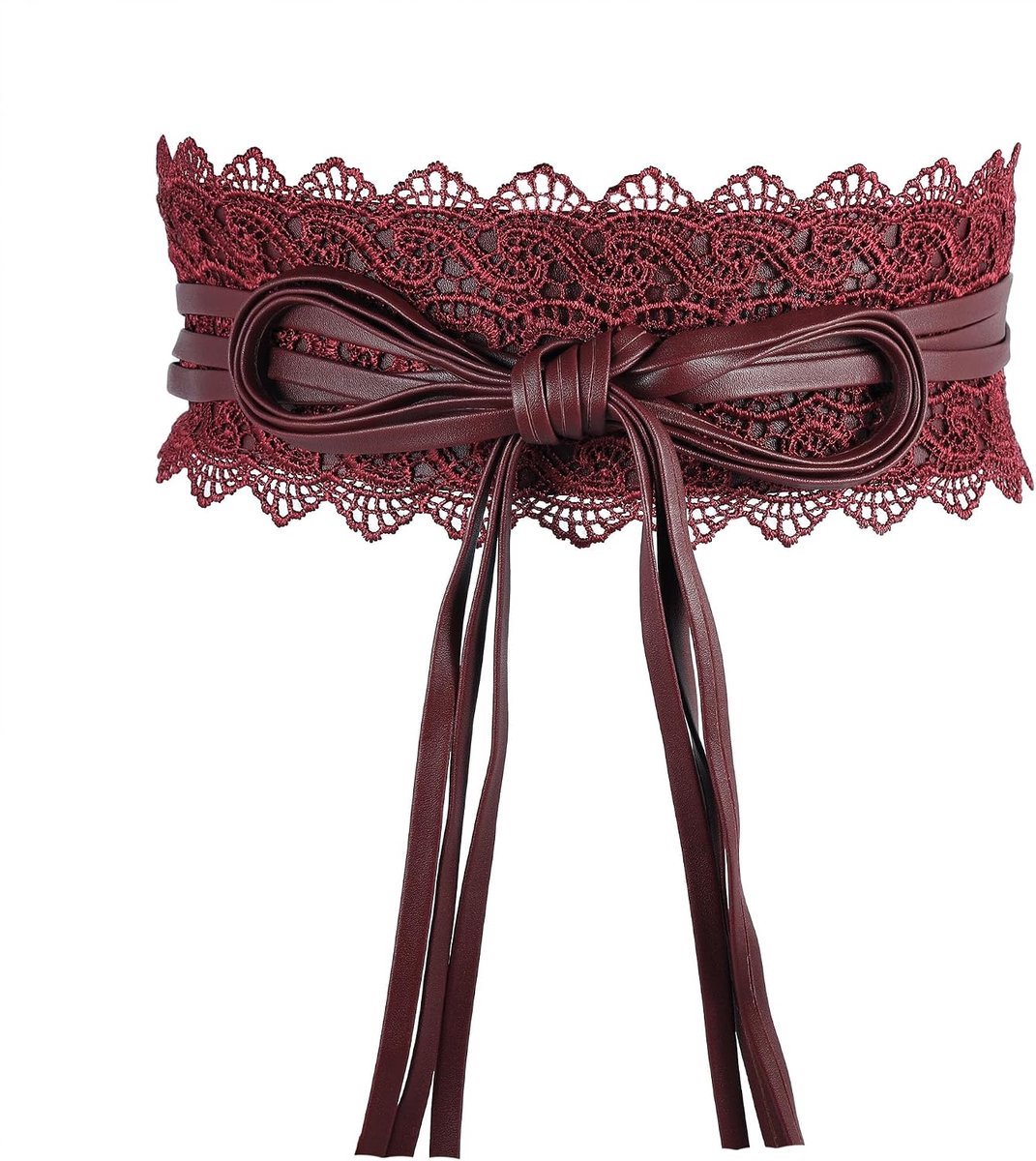 Lace Up Taille Riem Tie Riem Strik Brede Wrap Riem Retro Tie Riem, M-L, Muticolour