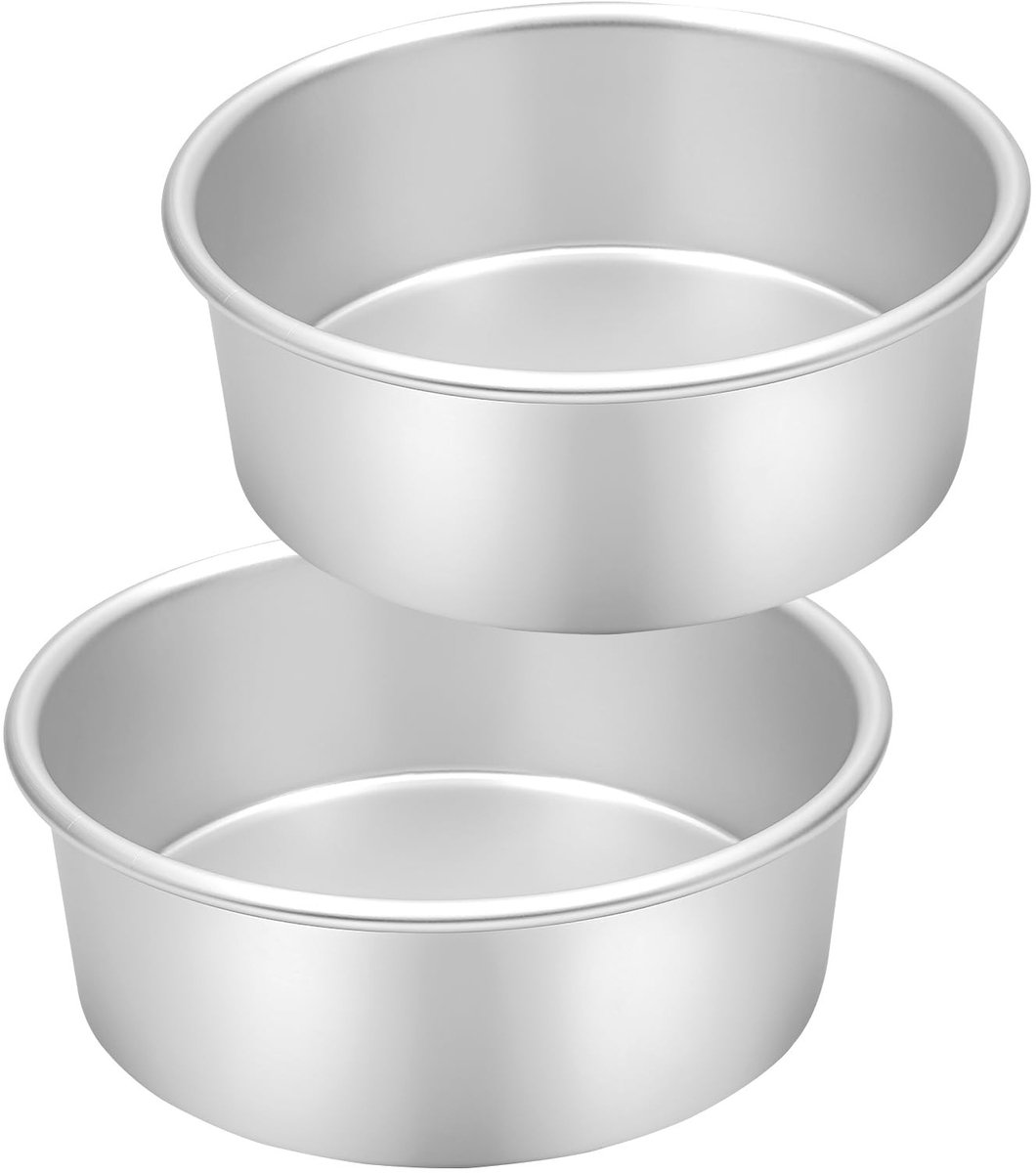 Omgoods - Ronde Bakvorm Ø 17,8 cm - Set van 2 Aluminium Taartpannen