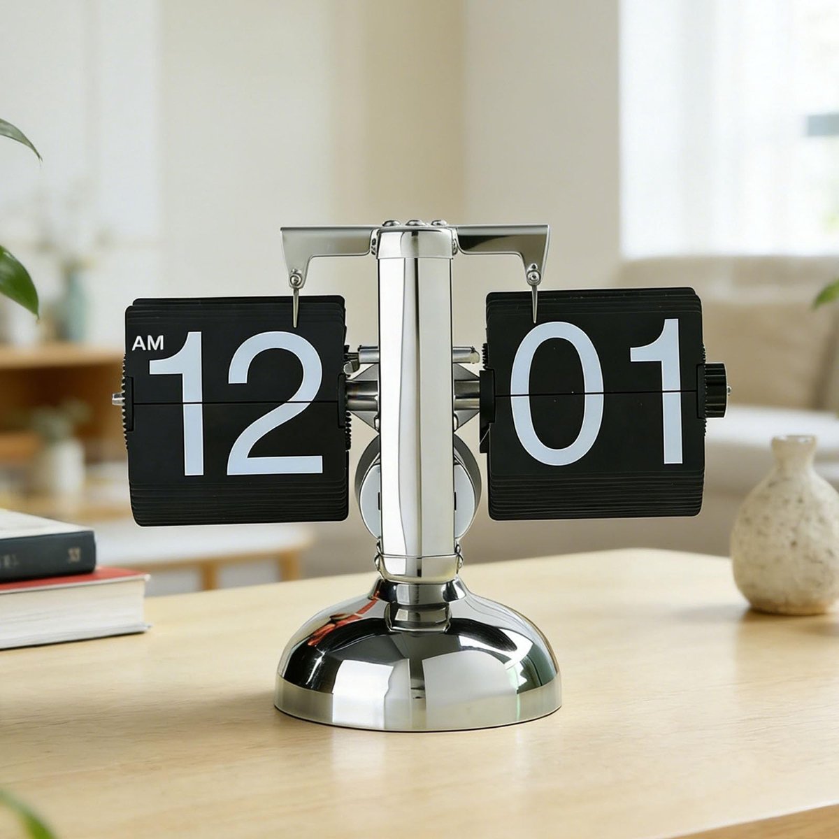 Omgoods - Retro Flip Desk Clock - Vintage Digitale Klok