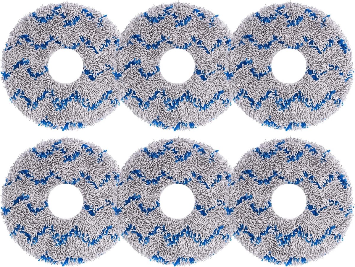6 Stück Wischtücher Zubehör für Ecovacs Deebot X1, X1 Omni, X1 Turbo, X1+, X1e Omni, X2 Omni, T10, T20, T20 MAX, T20 Omni, T20 Pro, T30 PRO Omni Staubsauger, Staubsauger Ersatzteile