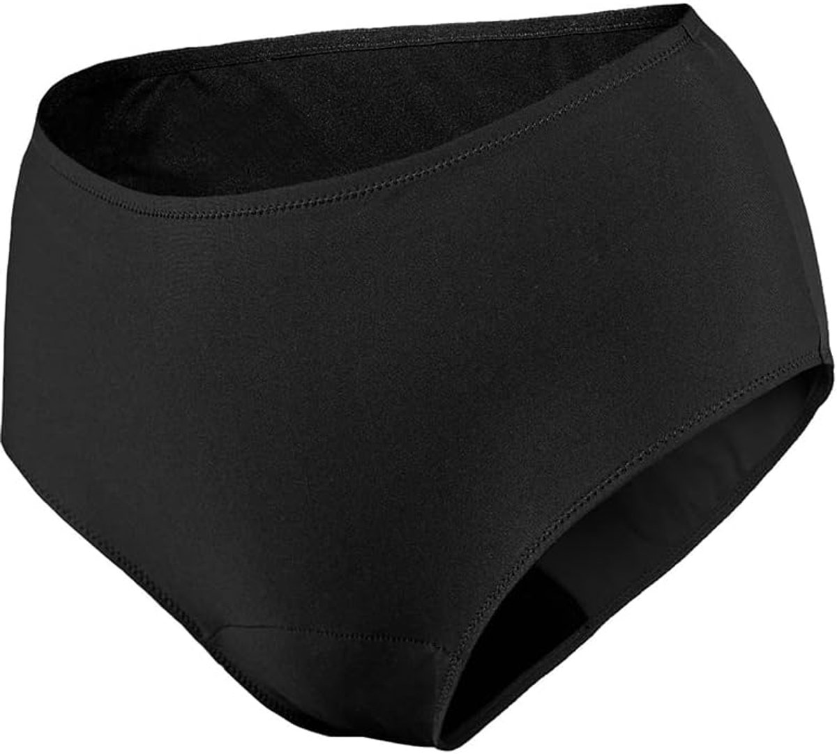 Katoenen slip met hoge taille, hoge taille, grote uitloop, Oeko-Tex model Super Clara zwart, maat 34 of 14 jaar
