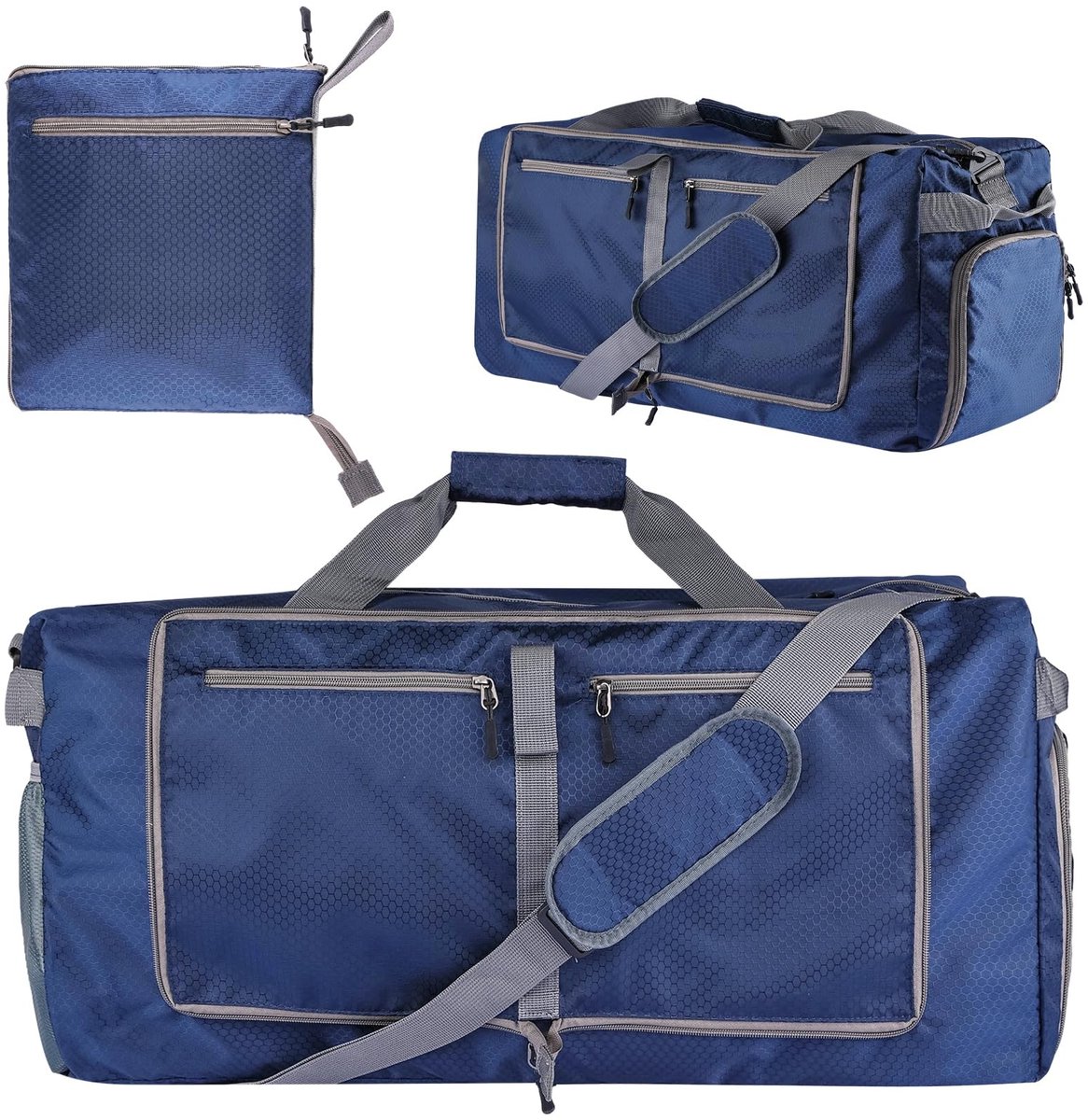 Omgoods - 60L Opvouwbare Plunjezak - Reisweekendtas met Schoenenvak