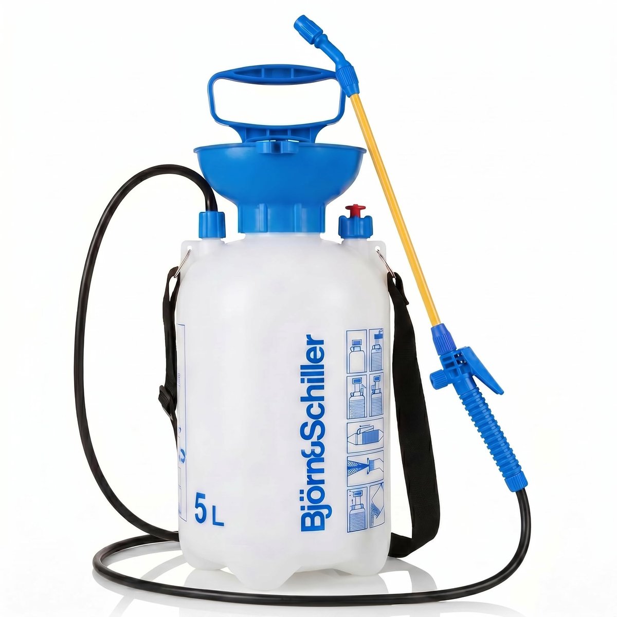 Omgoods - Drukspuit 5 Liter - Tuinspuit met Schouderriem