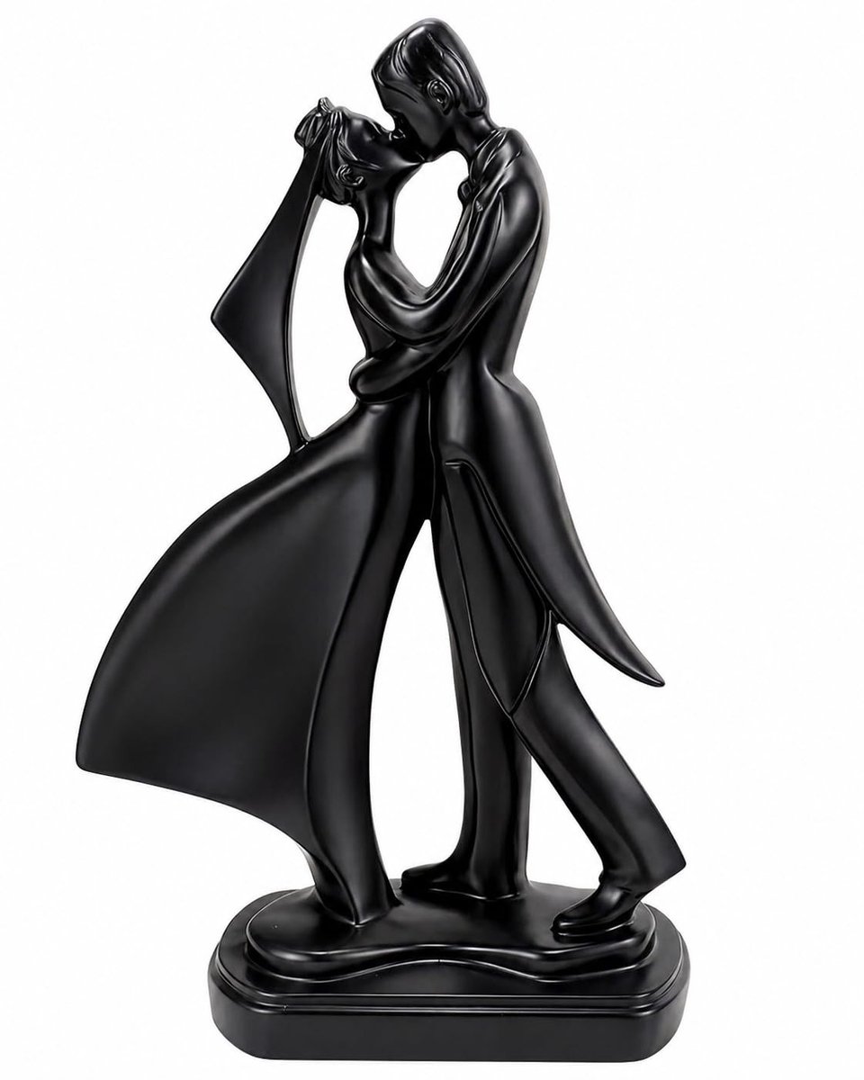 Omgoods - JRose Abstract Paar Sculptuur - Romantisch Beeldje voor Woondecoratie
